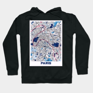 Paris - France MilkTea City Map Hoodie